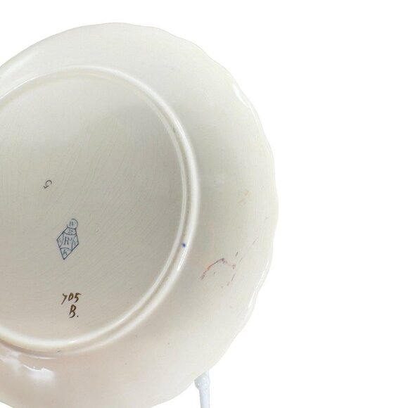 Circa 1880s Hand Painted Farmhouse Decor Country Cottage Plate Dish Set 2 VTG - Picture 6 of 11